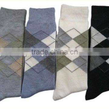 men argyle pattern luxury rich cotton custom dress socks