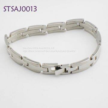 Stainless Steel Alloy Fashion Charm Bracelet Silver Plated photo-2