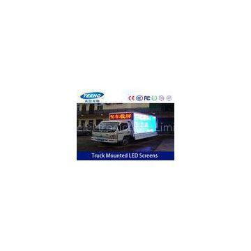 P10 IP65 Truck Mounted LED Screens , Full Color Outdoor Advertising Led Display