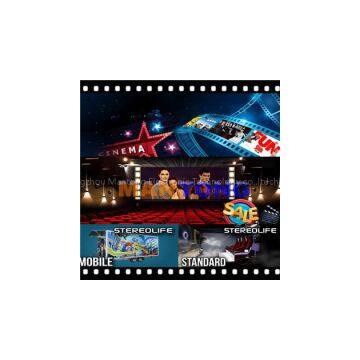 Unbelievable red 6 seats 5D cinema including the outside cabin/box/luxury 5d cinema electric 7D film system