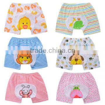 cartoon design summer short pants pp pants pure cotton baby training pants