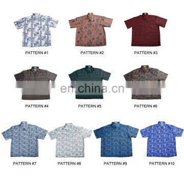 Thai Silk Mens Patterned Shirts/Casual Paisley Vintage Hawaiian photo-2
