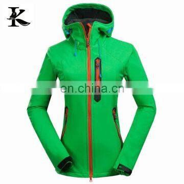 2016 womens green outdoor sport climbing softshell jackets