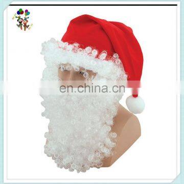 Mens Father Christmas Fancy Dress Santa Hats with Beard HPC-1035