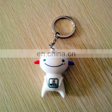 TV super man soft pvc keychain cartoon figure plastic keychain