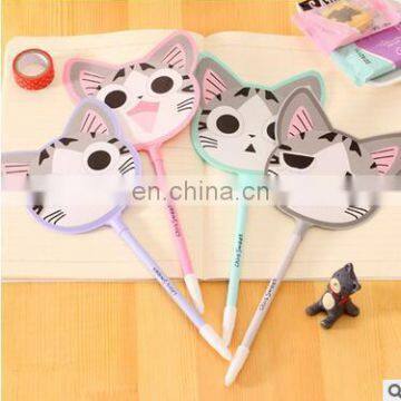 Children's gift cute cat fan pen water ink gel pen creative stationery student prize