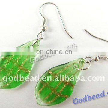 G1(691)green lampwork murano glass pendant set ,colorful foil murano glass pendant,wholesale Italy murano glass pendant sets