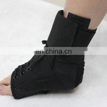 Custom Lace Up Adjustable Ankle Brace with Stabilizer Strap