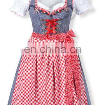 Oktoberfest Midi traditional Dirndl for Damen, Trachten mini Dirndl, German Midi Trachten oktoberfest dirndl (Bavaria Dirndl)