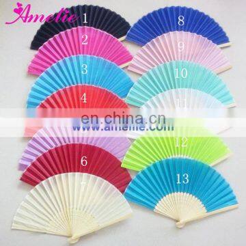 Handmade Asian Silk Hand Fans with assorted colors