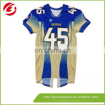 Customized 100% Polyester American football jersey