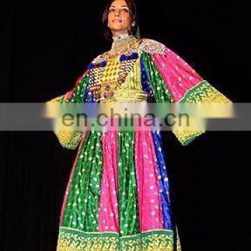 TRIBAL KUCHI AFGHAN ANTIQUE LADIES DRESS