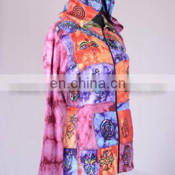 Colorful Om Bodhi Symbol Bohemian Hoodies & Jacket CSWJ 440 photo-2