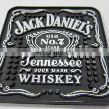 Personalized Square Soft Pvc Beer Drink Pad and Cup Stacking Mat photo-4