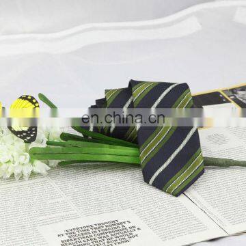 Designer Color Silk Skinny Striped Woven Necktie