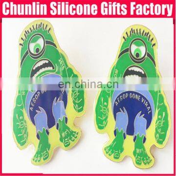 Carved Lapel Pin With Resin photo-4