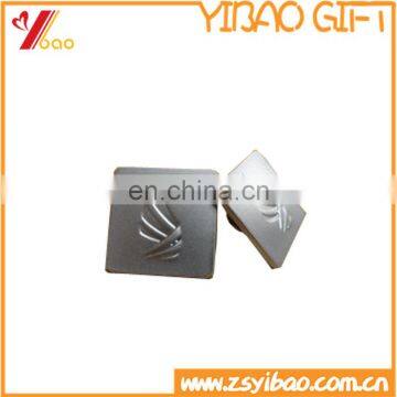 Die-casting plating antique silver square metal lapel pin