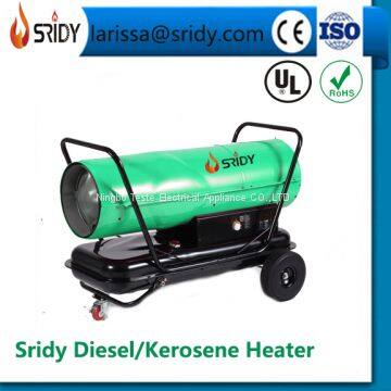 DH-60A space heaters 60KW Industrial Diesel Paraffin Space Heater on Wheels 204700 BTU kerosene heating