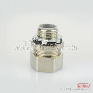 NICKEL PLATED BRASS STRAIGHT CONNECTOR