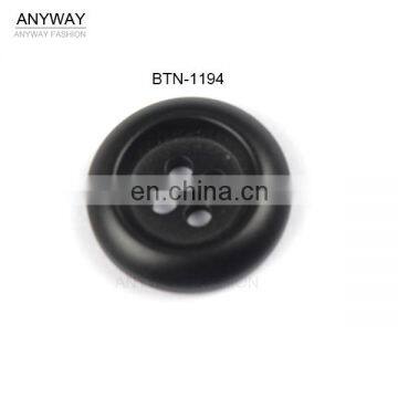 black polyester 4 hole buttons for coat