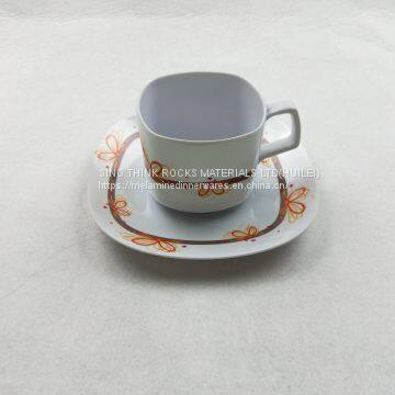 melamine coffee mug with tray