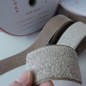 Silvered hook and loop conductive fastener tape for prevent the electronic information leakage safety protection articles