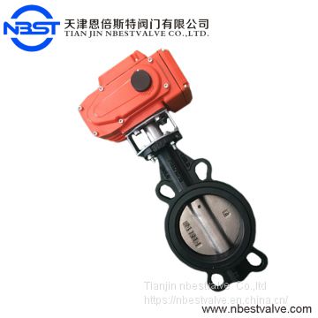 2 Inch To 12 Inch Electric Motorized Cast iron Butterfly Valve SS304 / SS316 Steel D971X-10