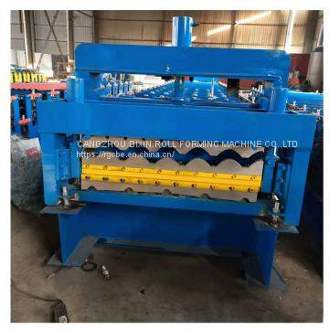 Double Layer Galvanized Roofing Sheet Roll Forming Machine photo-5