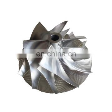 CT26 upgrade 50.39/68.01mm 6+6 blades17291-54060 high performance Turbo Billet/milling compressor wheel for Supra/Celica