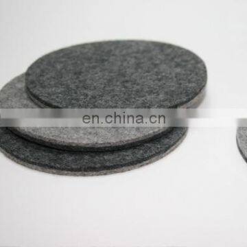 Hot Selling Custom Logo Round Printing Wood Coaster Felt Drink Coasters Set photo-5