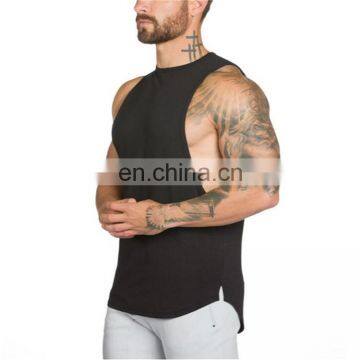 Custom Print Embroidery Men 100% Cotton Fitness Custom Print Plain Gym Tank Top photo-6