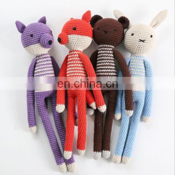 Amazon INS hot Crocheted children's toy cute fox Children's gift Children's house baby gym frame decoration