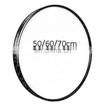 Wall Hanging  Simplistic Round Metal Frame  Mirror in Black for Gallery/entryway/bathroom/living room/wall decor