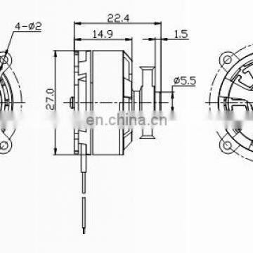 D2206 24v Aerial Model Brushless Motor 4-axis Six-axis UAV Motor Rudder Mechatronic Motor for Aircraft Models and RC Models photo-3