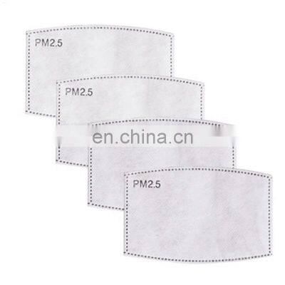 Filter for Face Cover Non Woven Meltblow PM2.5 Activated Carbon Anti Dust Cotton High Quality Replaceable 5 Layer NO Service