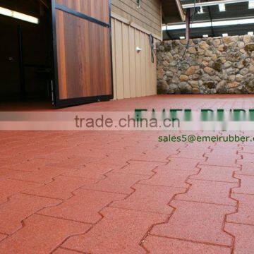 Dog-bone Interlocking Recycled Rubber Tile Quality Choice photo-5