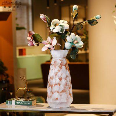Retro Nordic Modern Simple Style Chinese Jingdezhen Ceramic Vase For Shopping Mall Decor photo-3