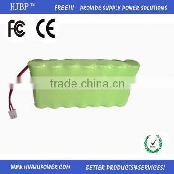 2014 CE/RoHS/FCC Ni-Mh A/AA/3A/4A/SC/D rechargeable aaa ni-mh battery packs 7.2v with 650mah