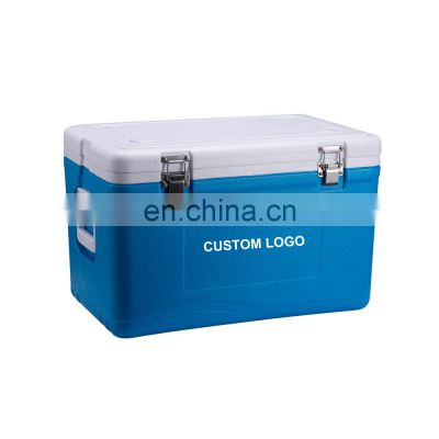 55L Insulated Vaccine Cooler Box Plastic Ice Cooler Box For Outdoor Blood Insulin Specimen Medical Cold Chain Transport