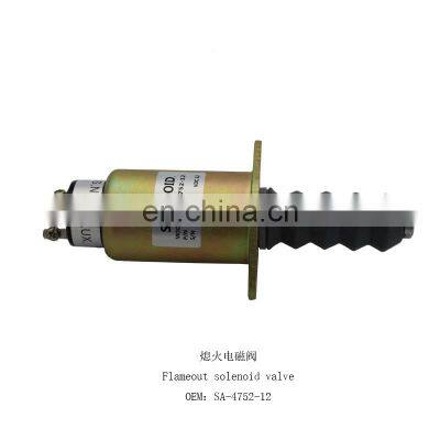 SA-4752-12 Excavator solenoid valve for Electric parts Shut Off /stop Solenoid valve