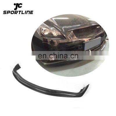 hatchback carbon fiber front lip spoiler for infiniti G37 2D 2009-2013