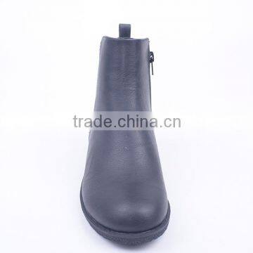 V Shape Rlastic Band Red Ball Garden Low Heel Ankle Woman Boots 2016 With Zipper photo-3