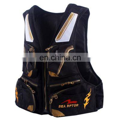 ROBBEN High Quality Outdoor Floating Fishing Vest Waterproof Nylon Life Jacket for Fishing