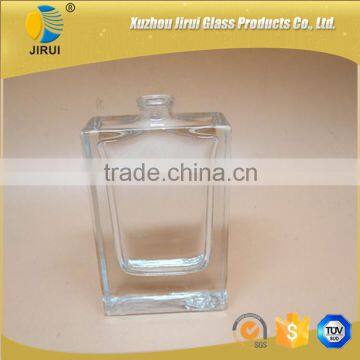 35ml square clear glass perfume bottles with sprayer