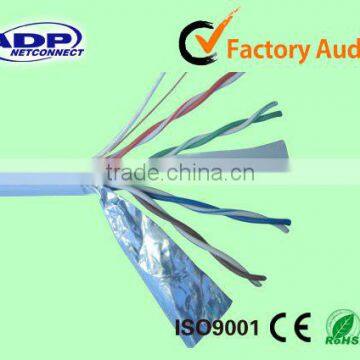 Customize High Speed Waterproof PVC FTP Cat 5e Cat5 Network Lan Cable 0.5mm 24AWG Solid BC Copper Price photo-3