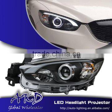 AKD Car Styling for Mazda CX-5 LED Headlights A-Type 2012-2014 CX-5 LED Head Lamp Projector Bi Xenon Hid H7