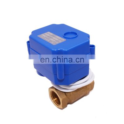 mini electric valve BSP NPT brass ss304 1/2\