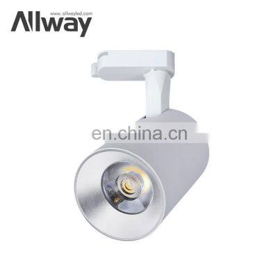 ALLWAY Guaranteed Quality Cob Iron Track Lighting Rail Showroom 10w 20w 30w Led Spotlights