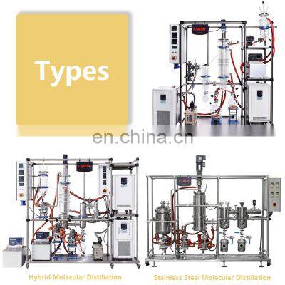 Lab Glass Wiped Film Short Path Molecular Distillation Unit photo-3