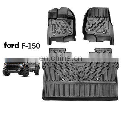 TPE Car Mats Suitable for Ford Raptor F150 15-22 F150 Rubber Special Mats Waterproof and Wear-resistant Mats